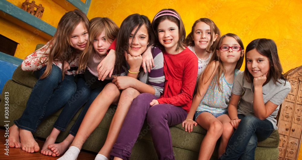 Obraz premium Group of Young Girls