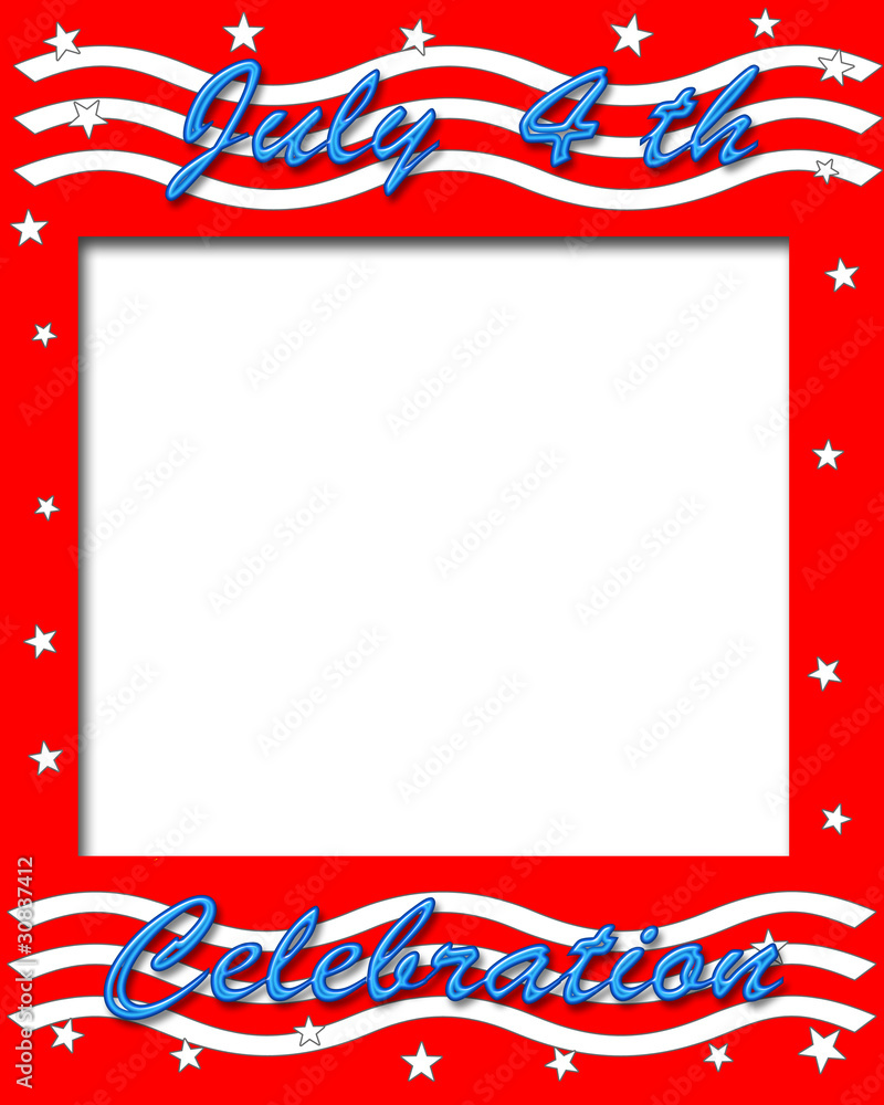 Obraz premium 4th. of July poster