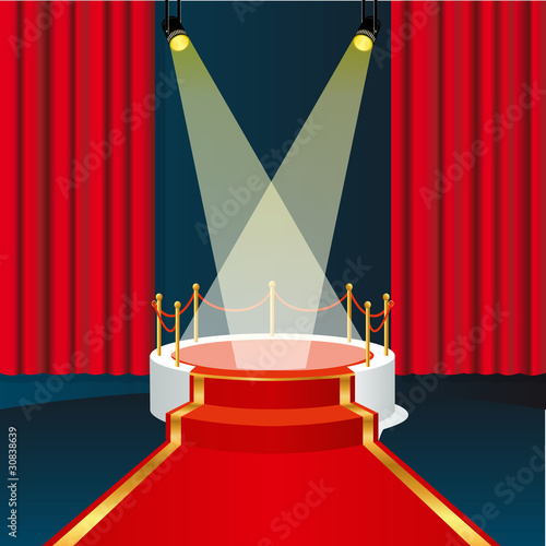 podium - estrade - tapis rouge - escalier - cinéma - présentation - star - festival