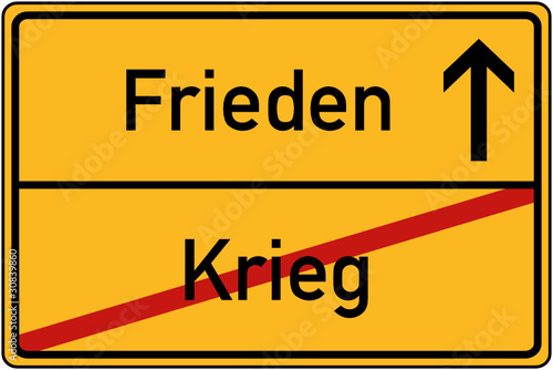 Ortstafel Krieg und Frieden