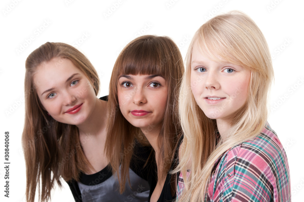 portrait of three girls portrait of three girls