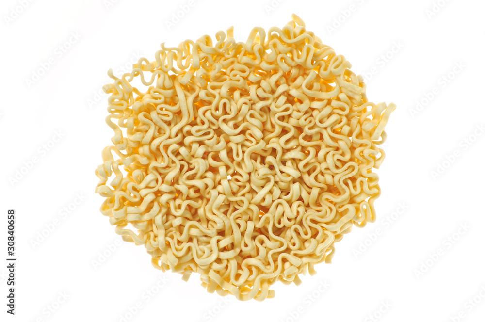 Dry noodles similar to brain crinkles. fast food Dry noodles similar to brain crinkles. fast food