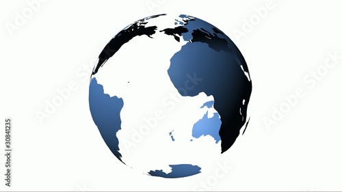 Globus langsame Drehung