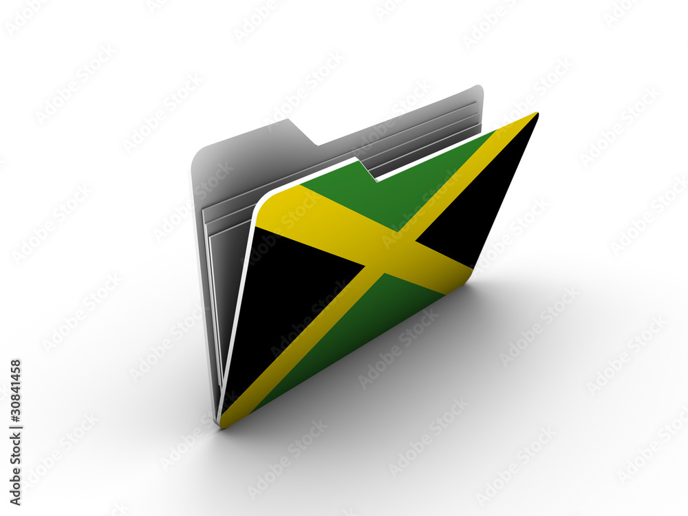 folder icon with flag of jamaica folder icon with flag of jamaica