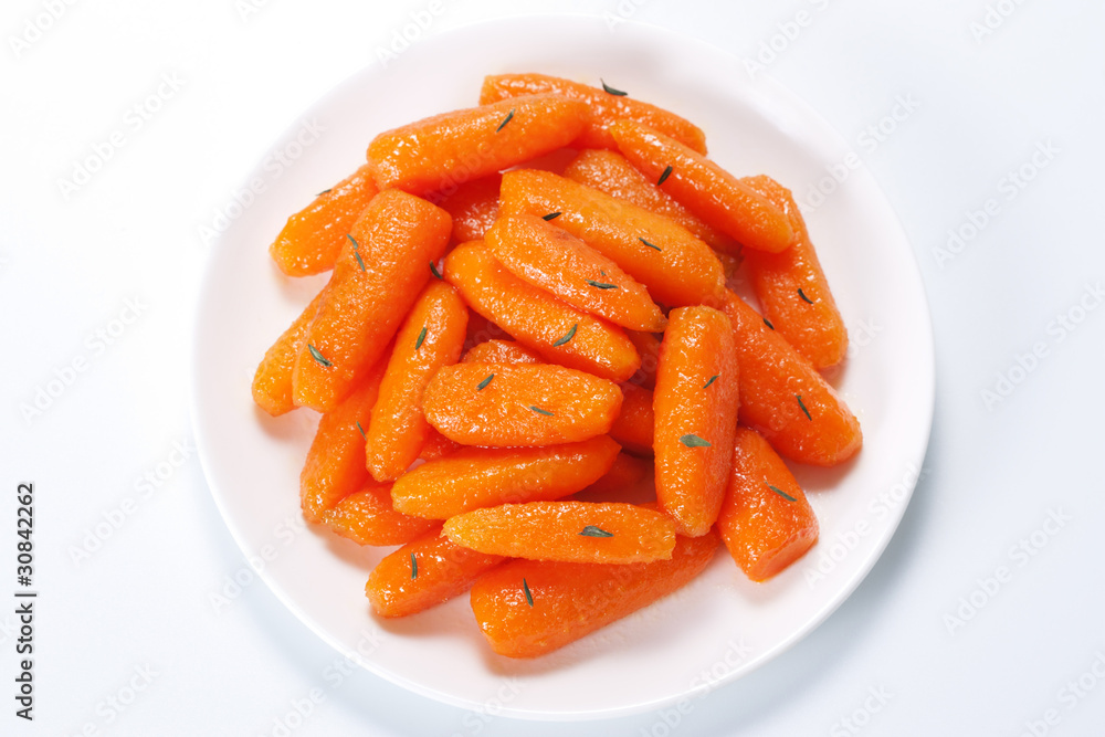 Honey glazed baby carrots Honey glazed baby carrots