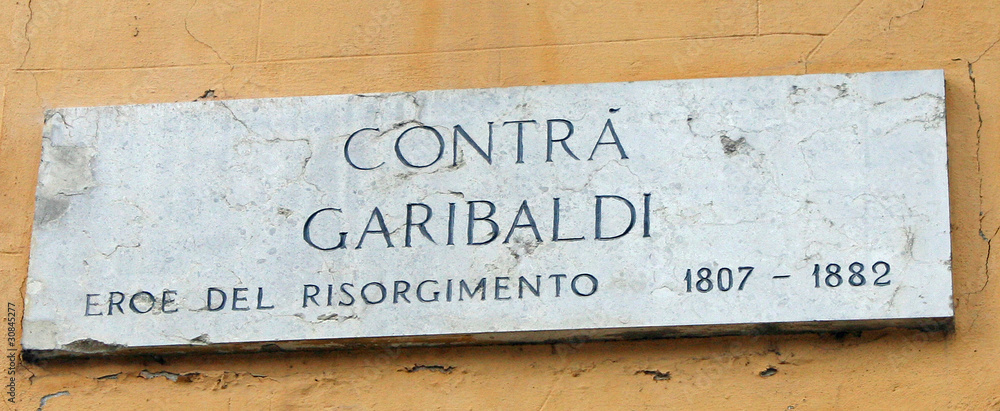 Plakat Talerz Garibaldi w rocznicę 150 lat Włochy