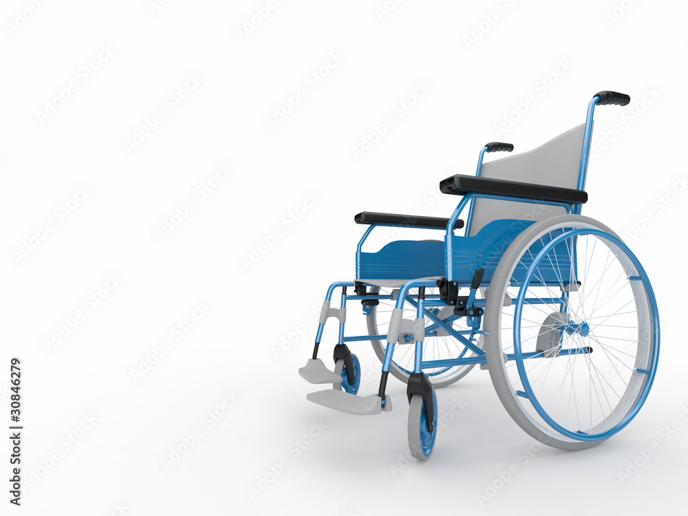 Fototapeta premium Wheelchair. 3d