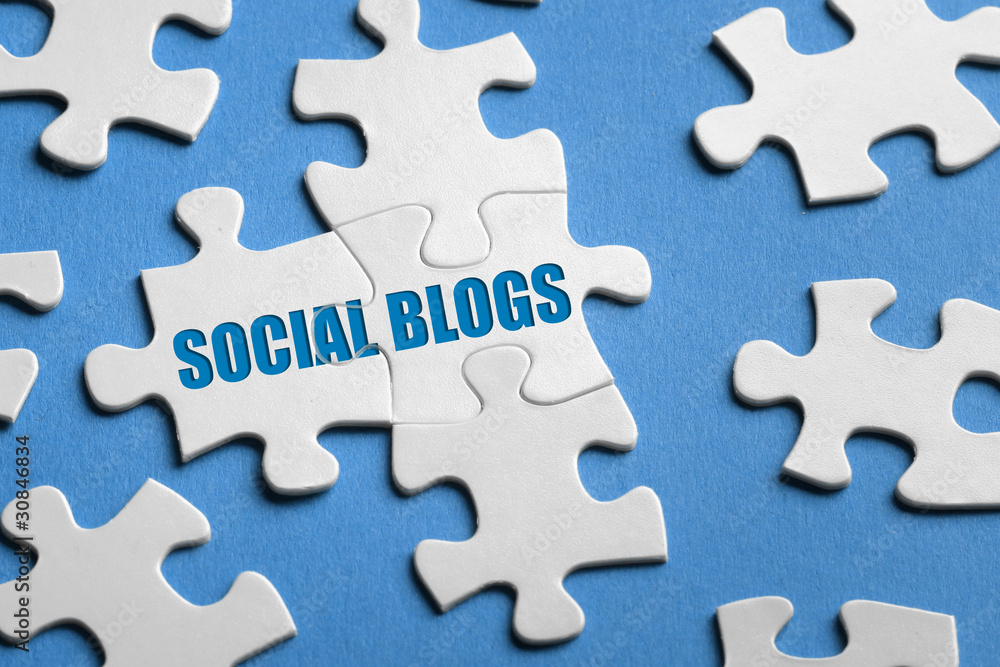 Obraz premium Social Blog
