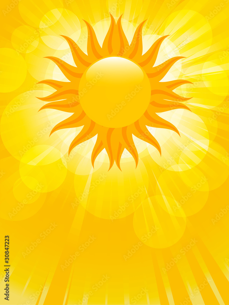 Summer sun and lens flares Summer sun and lens flares