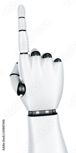 Robot hand pointing