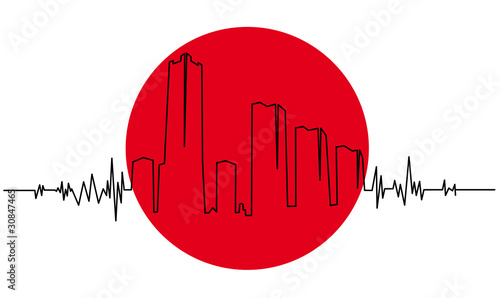 Symbol of the Japanese earthquake
