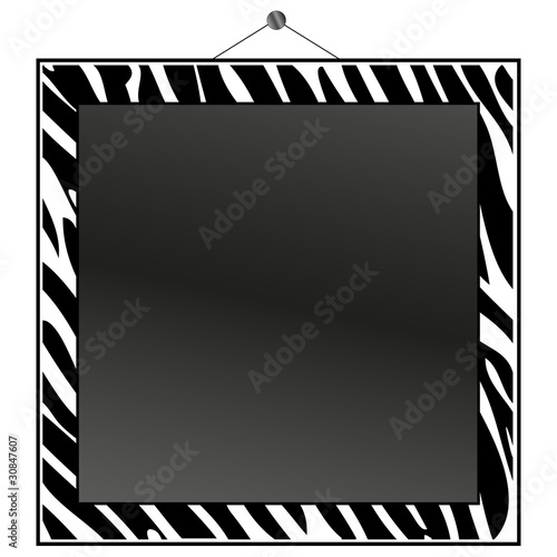 Zebra print frame