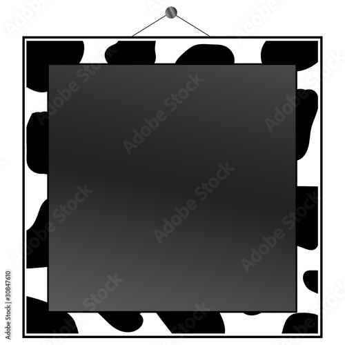 Cow print frame