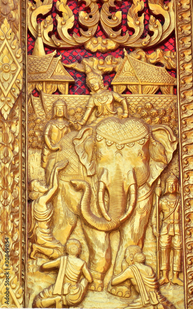 Буддийская фреска