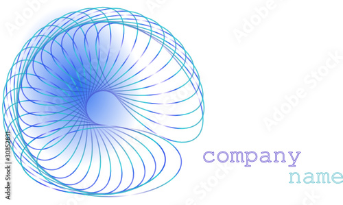 logo Medizin und Kosmetik, Spirale filigran