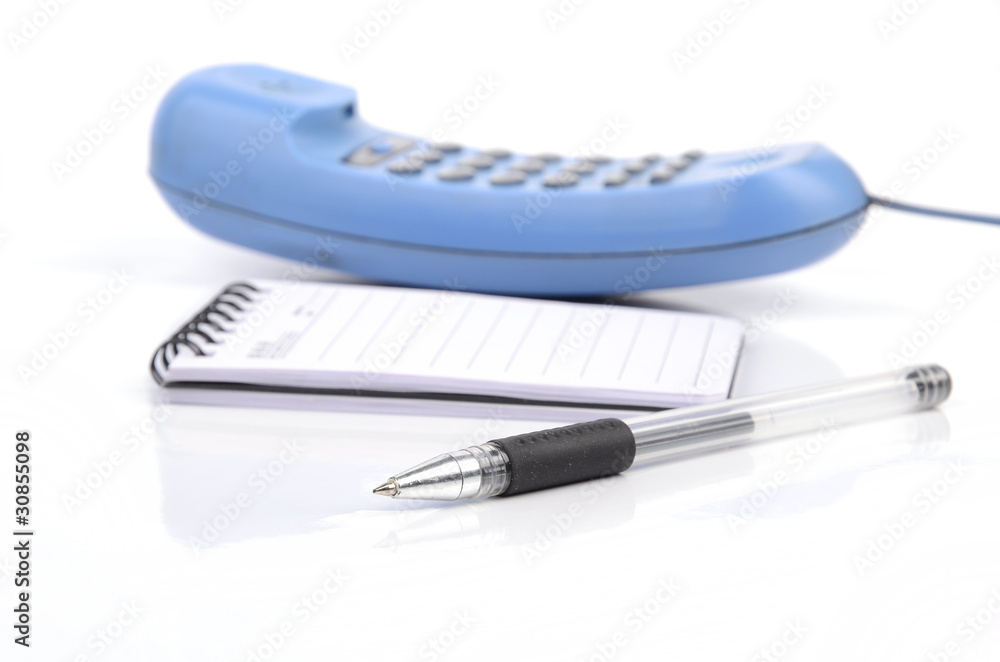 Notepad and phone Notepad and phone