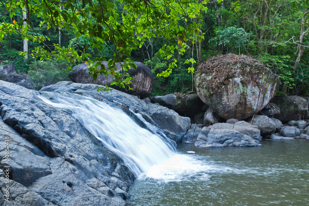 The waterfall in Thailand national park The waterfall in Thailand national park
