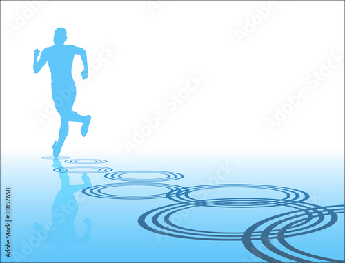Lone runner