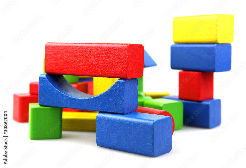 Wooden building blocks Wooden building blocks