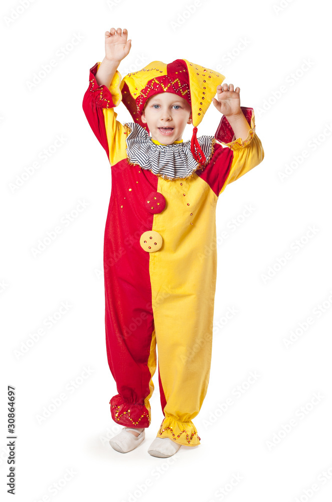 Funny child clown costume