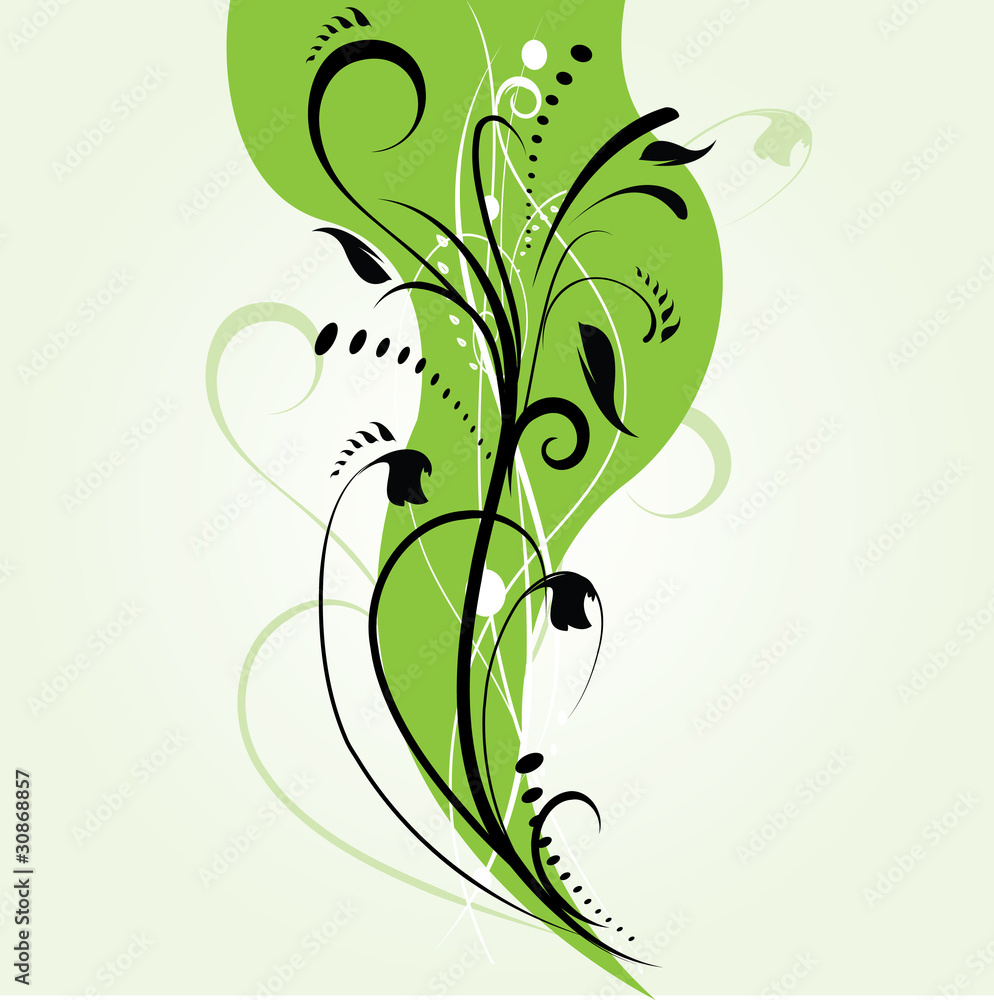Abstract floral background, element for design. Abstract floral background, element for design.