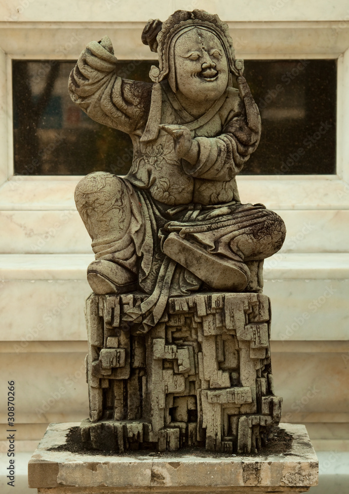 Naklejka premium ancient chinese sculpture