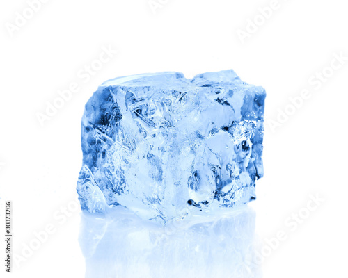Ice cube, isolated on white background