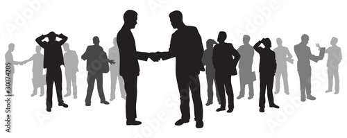 business people shaking hands