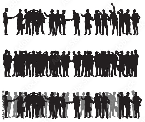 business people silhouettes