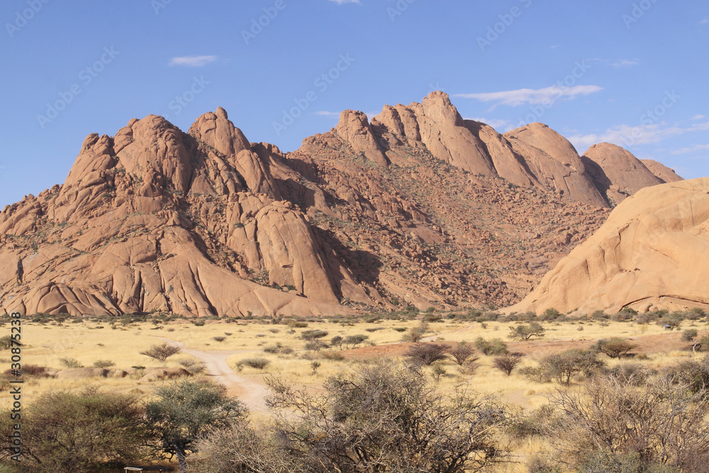 Paysage du Spitzkoppe en Namibie Paysage du Spitzkoppe en Namibie