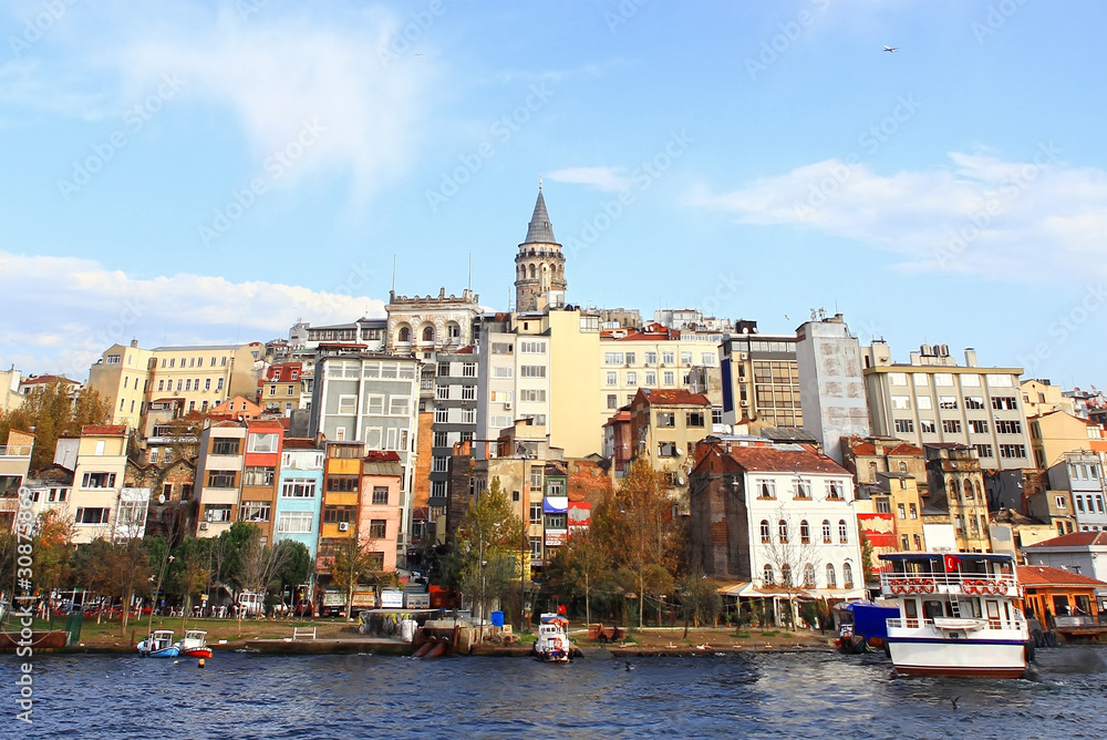 Istanbul city view at Galata