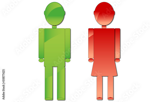 Icono de hombre y mujer