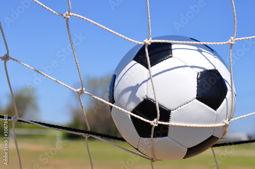 Soccer Ball in Goal © Danny Hooks
