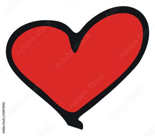 red heart...