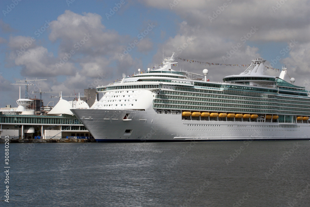 Cruise ship at the dock