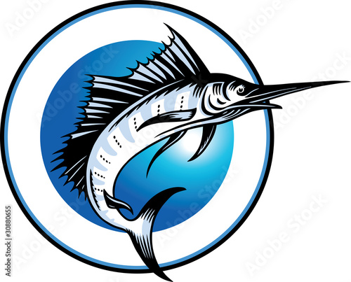 Swordfish in a circle