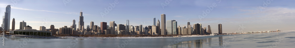 Naklejka premium Chicago Panorama