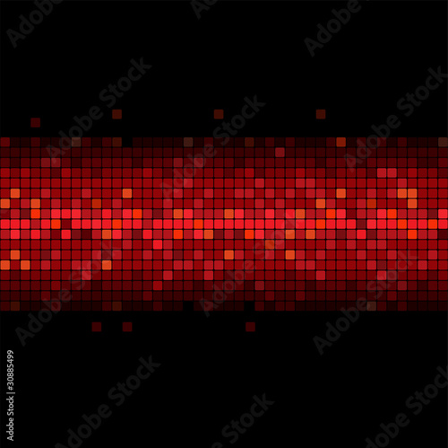 wide glowing red stripe on black background