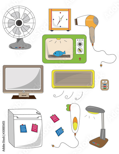 cartoon home appliance icon