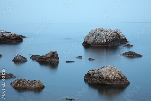 Εκτύπωση καμβά Tranquill evening at sea coast