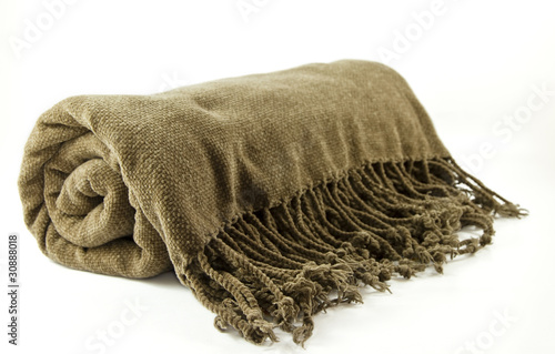 Cozy fringe blanket