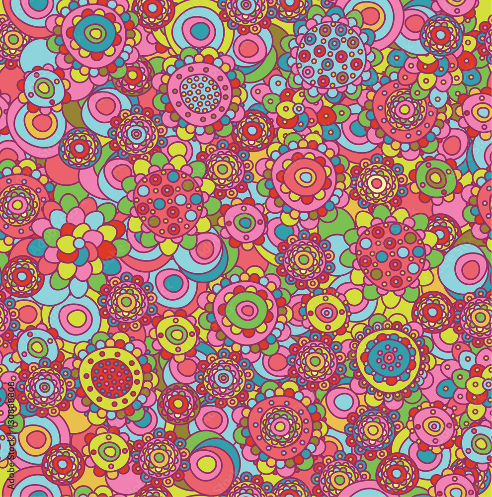 Seamless floral pattern. Seamless floral pattern.