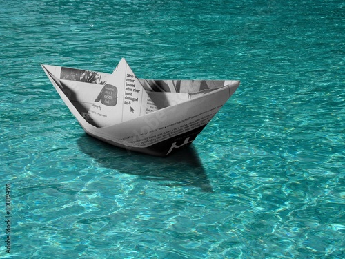 Paper boat photo