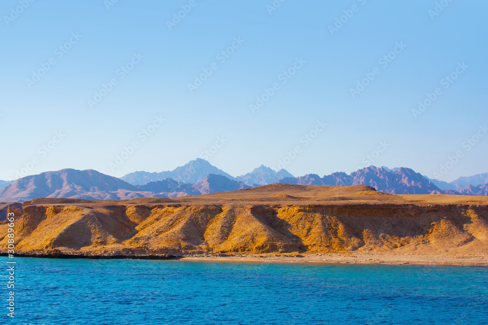 Sea and mountains  in egypt