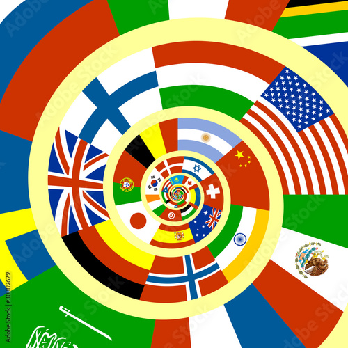 Twisted flags