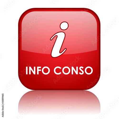 Bouton "INFO CONSO" (information aide clients consommateurs)