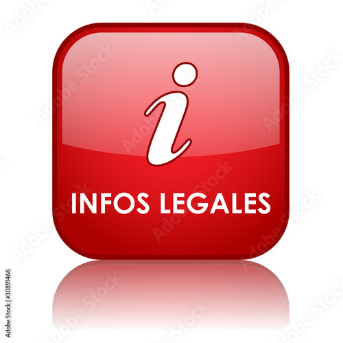 Bouton Web INFOS LEGALES (mentions légales conditions générales)