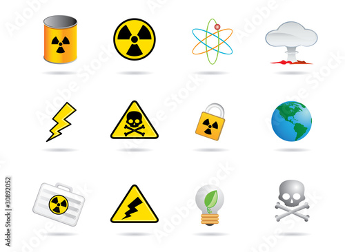 nuclear energy icons