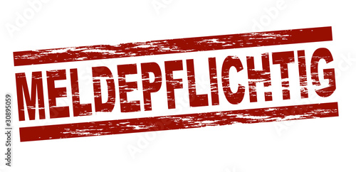 Meldepflichtig / vektor