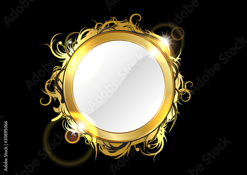 gold mirror